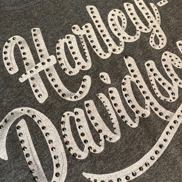 Harley-Davidson Charcoal Tee with Logo - Picture 4 of 7